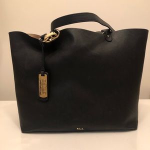 Leather Ralph Lauren Tote